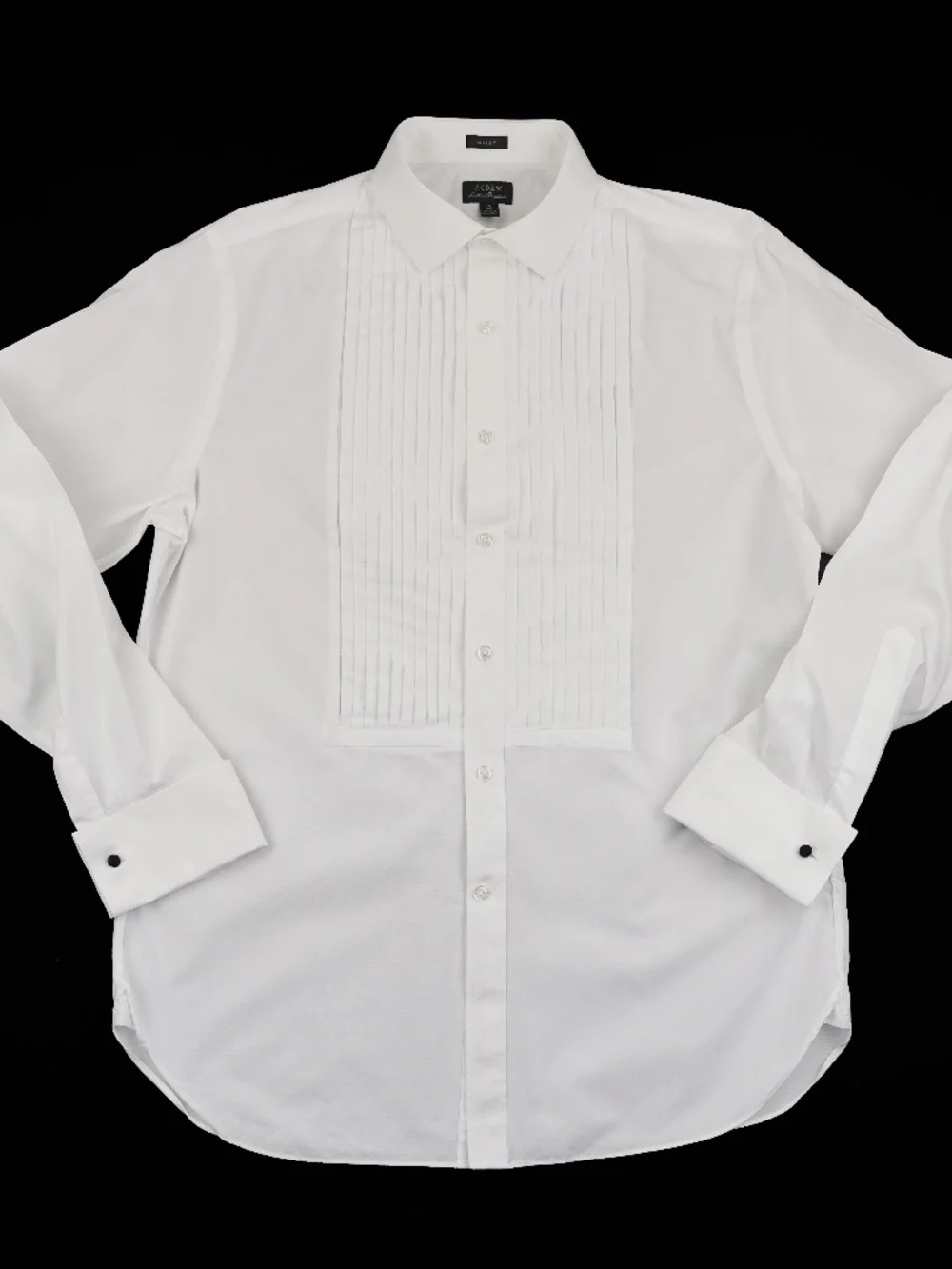 JCREW Size 16 / 35 Ludlow Pleated-Bib Tuxedo Shirt in White $168 BN777